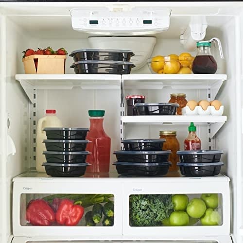 Rubbermaid TakeAlongs Bölünmüş Temel Konteyner, Siyah, 4lü Set (2127152)