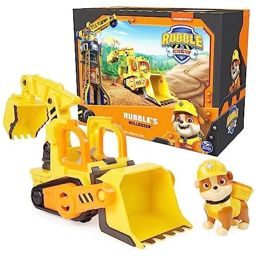 Rubble & Crew, Hareketli Parçalar ve Koleksiyonluk Aksiyon Figürü ile Rubbles Buldozer Oyuncak Kamyon, 3 Yaş ve Üzeri Çocuk Oyuncakları