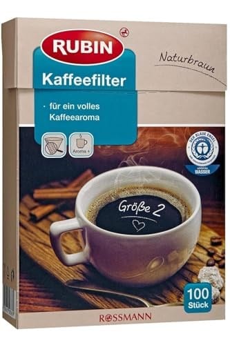 Rubin Kahve Filtresi - No:2 Doğal Kahverengi Renkli 100lü