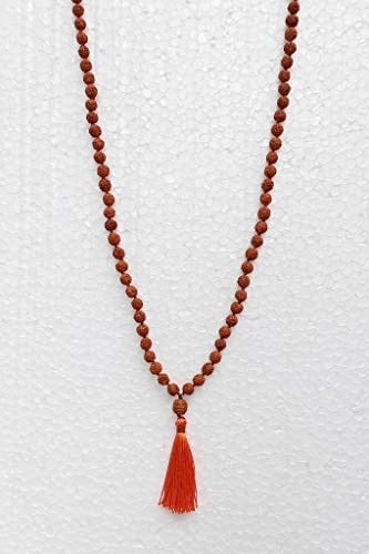 Rudrakşa 108 Taneli Mala Tesbih-Kolye Hindistan Rudraksha