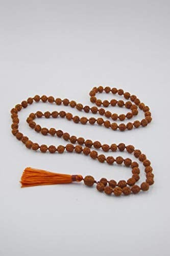 Rudrakşa 108 Taneli Mala Tesbih-Kolye Hindistan Rudraksha