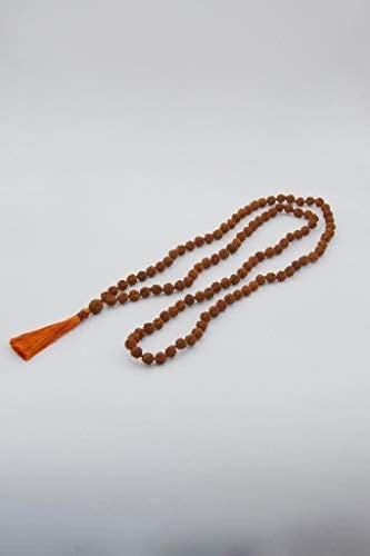Rudrakşa 108 Taneli Mala Tesbih-Kolye Hindistan Rudraksha