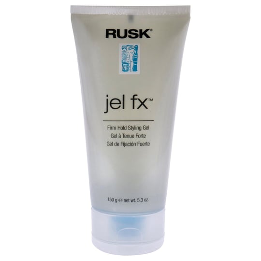 RUSK Designer Collection Jel Fx Firm Hold Styling Gel, Medium to Firm-Hold, Used for Slicking, Molding, or Blow-Drying without Flaking, 5.3 oz.