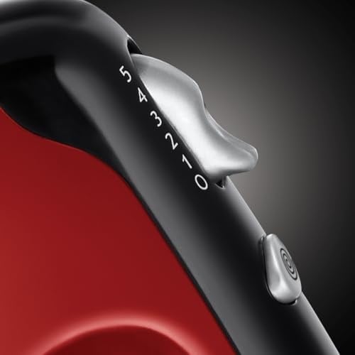 Russell Hobbs 24670-56 El Mikseri Desire, 5 Hız Seviyesi Artı Turbo Fonksiyonu, Bulaşık Makinesinde Yıkanabilir 2 Çırpıcı ve 2 Hamur Kancası, El Mikseri, Paslanmaz Çelik, Kırmızı