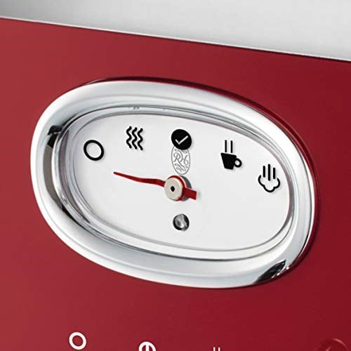 Russell Hobbs 28250-56 Espresso Kahve Makinesi, Retro Kırmızı Süzgeç, 15 Bar, 2 Fincan Başlığı, 1.1 L Çıkarılabilir Su Tankı, - Seçenekler: Espresso makinesi, X El mikseri, X cam blender, X blender...