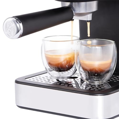 Russell Hobbs Espresso Makinesi Distinctions Paslanmaz Çelik Okyanus Mavisi (15 Bar, 1 ve 2 Bardak Takma, ESE Pedleri, Otomatik Dozajlama ve Man.Seçeneği, Sıcak Su ve Süt Köpüğü için Buhar Nozulu)