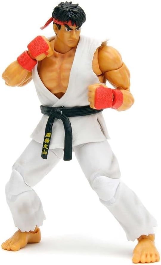 Ryu 15,2 cm hareketli figür, aksesuarlı ve alternatif kafa ve ellerle Ultra Street Fighter II: The Final Challengers (2017) Jada 34215 video oyunu modeli