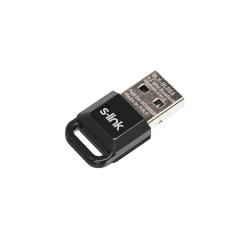 S-link SLX-BL053 Bluetooth 5.3 Alıcı, Mini Dongle USB Adaptör, Win7/8/10/11 Tak Çalıştır, Çoklu Cihaz Bağlama (PC İçindir)