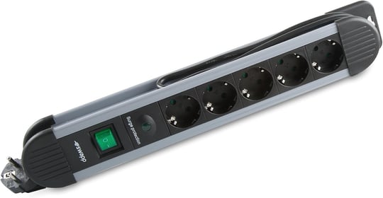 S-link SPGKS05 1.5m 3G1.5mm2 900 Joule 5Li Akım Kor. Gri Priz Çoklayıcı