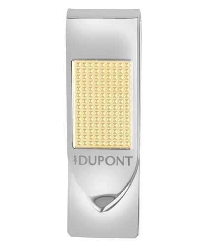 S.T. DUPONT Krom Para Klipsi 3123, Tek beden, Gümüş, Erkek