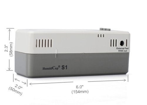 S1 Elektronik Puro Nemlendirici, 40-150 Sayım Masaüstü Nemi için Küçük Boyut,% 40 ila% 90 Ayar Aralığı, Kararlı Nem Kontrolü