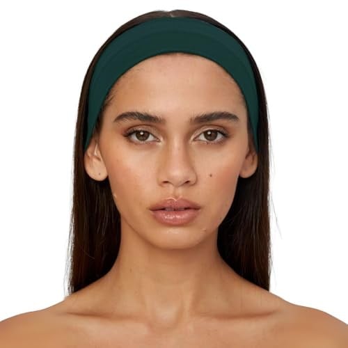 Saç Bandı - Elastik Kaymaz İnce Esnek Pamuk Emici Kadın Saç Bandı Bandana, Unisex Spa Koşu Dans Yoga Pilates Bisiklet Fitness Saç Ter Bandı Kafabandı