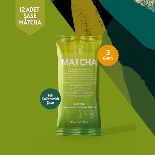 Saf Matcha Tekli Şase – 12 Günlük Özel Paket, 12x3 Gr