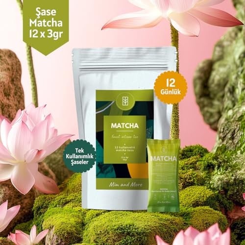 Saf Matcha Tekli Şase – 12 Günlük Özel Paket, 12x3 Gr