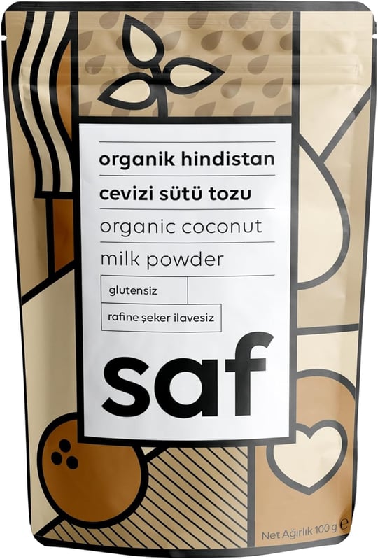 Saf Organik Hindistan Cevizi Sütü Tozu 100 Gr