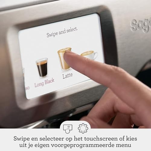 Sage - The Oracle Touch - Süt köpürtücülü çekirdek kahve makinesi - tam otomatik kahve makinesi, fırçalanmış paslanmaz çelik