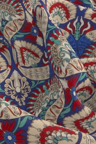 Saks Kırmızı Tavuskuşu Desen Mendil