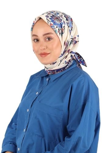 Saks Sıra Lale Desen İpeksi Eşarp