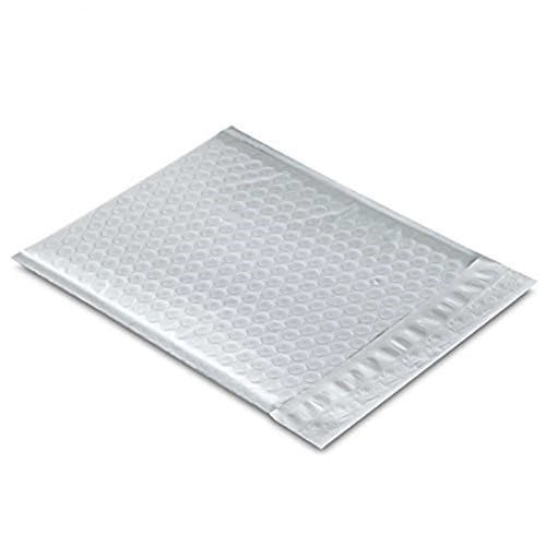 SALES4LESS #2 Poly Bubble Mailers 20,5 x 30,5 cm Dolgulu Zarf Postası Su Geçirmez 50li Paket (PBM8512-50), Beyaz