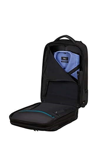 Samsonite Mysight - Dizüstü Bilgisayar Sırt Çantası, 2 Tekerlekli (48 cm - 25,5 L), Siyah (Siyah)