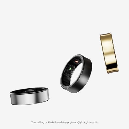 Samsung Galaxy Ring, AI Akıllı Yüzük, Fitness Takibi, Uyku Takipçisi, 7 Günlük Pil Ömrü, Yüzük Ölçüsü 6, Gümüş Titanyum (Samsung Türkiye Garantili) - Seçenekler: Ring Ölçü Kiti