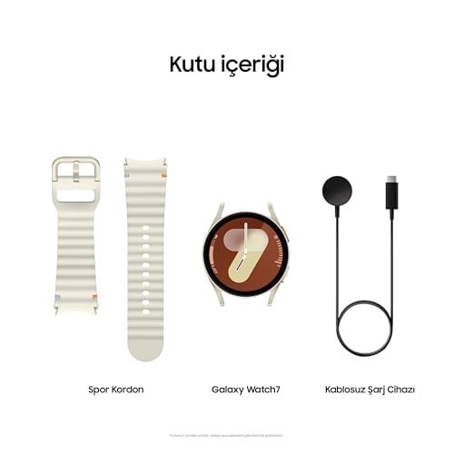 Samsung Galaxy Watch7 Akıllı Saat, Krem, 40mm, Bluetooth, Uyku Koçluğu, Fitness Takibi (Samsung Türkiye Garantili)