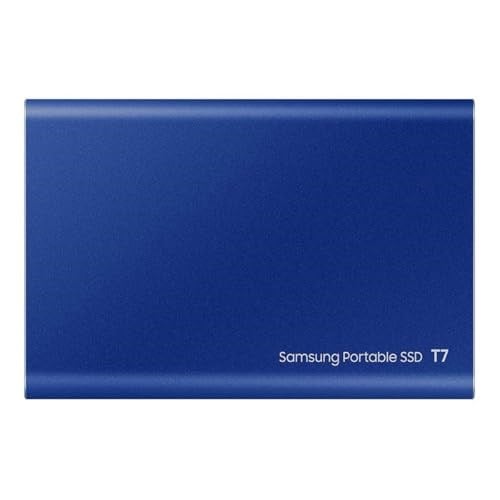 Samsung MU-PC2T0H T7 Harici Katı Hal Sürücüsü, 2TB USB 3.2 Gen 2, Mavi