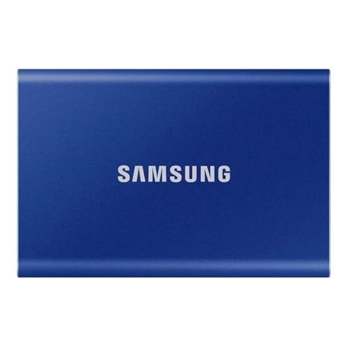 Samsung MU-PC2T0H T7 Harici Katı Hal Sürücüsü, 2TB USB 3.2 Gen 2, Mavi