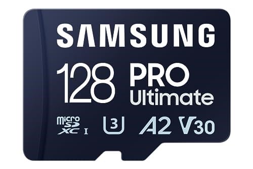 Samsung PRO Plus 128GB microSDXC UHS-I Bellek Kartı MB-MY128SA/WW, U3, V30, A2 Hız Sınıfı, 180 MB/sn Okuma, 130 MB/sn Yazma