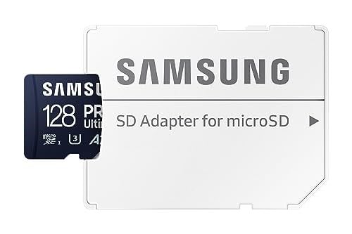 Samsung PRO Plus 128GB microSDXC UHS-I Bellek Kartı MB-MY128SA/WW, U3, V30, A2 Hız Sınıfı, 180 MB/sn Okuma, 130 MB/sn Yazma