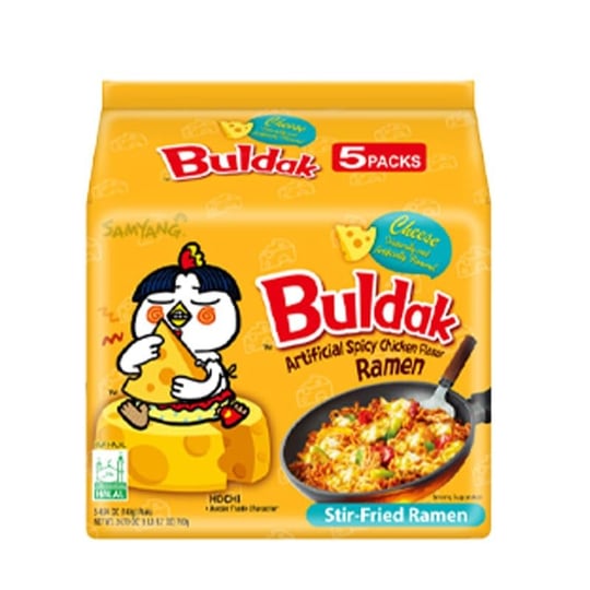SAMYANG Buldak Cheese Ramen Noodle 140 gr x5 ADET