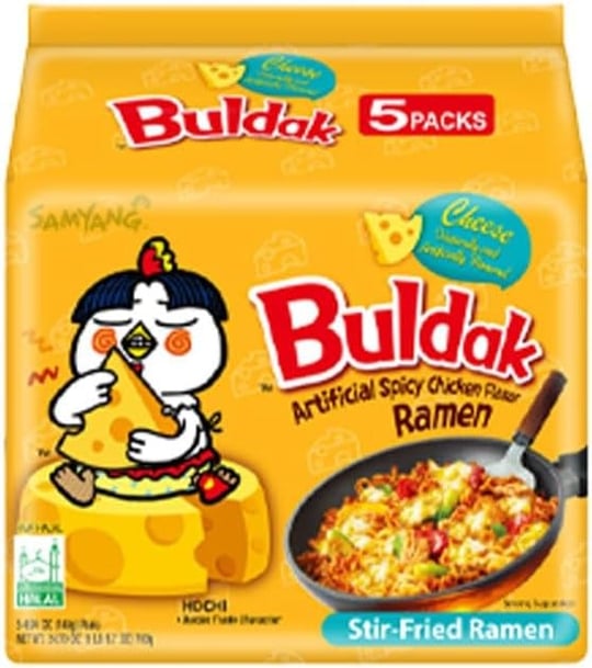 SAMYANG Buldak Cheese Ramen Noodle 140 gr x5 ADET