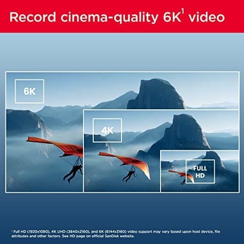SanDisk 128GB Extreme PRO SDXC UHS-II Hafıza Kartı - C10, U3, V60, 6K, 4K UHD, SD Kart - SDSDXEP-128G-GN4IN