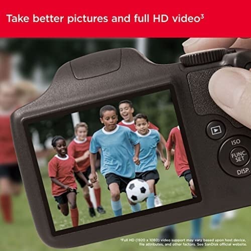 SanDisk 256 GB Ultra SDXC bellek kartı, 150 MB/sye kadar, A1 uygulama performansı, UHS-I, Class 10, U1