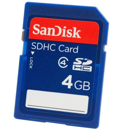 SanDisk 4GB Class 4 SDHC Flash Memory Card- SDSDB-004G-B35 (Label May Change)
