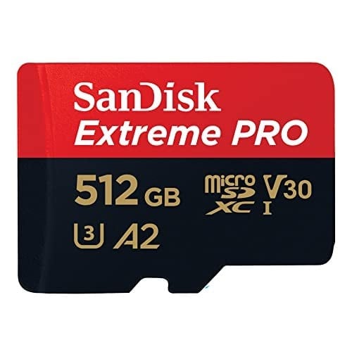 SanDisk 512 GB Extreme PRO microSDXC Kart + SD Adaptörü + RescuePRO Deluxe, 200 MB/snye kadar, A2 Uygulama Performansı, UHS-I, Sınıf 10, U3, V30 ile