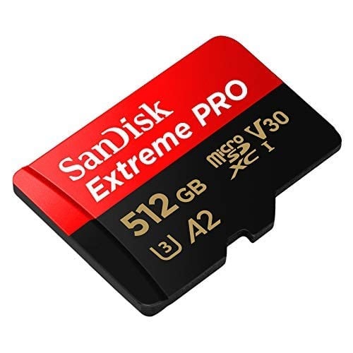 SanDisk 512 GB Extreme PRO microSDXC Kart + SD Adaptörü + RescuePRO Deluxe, 200 MB/snye kadar, A2 Uygulama Performansı, UHS-I, Sınıf 10, U3, V30 ile