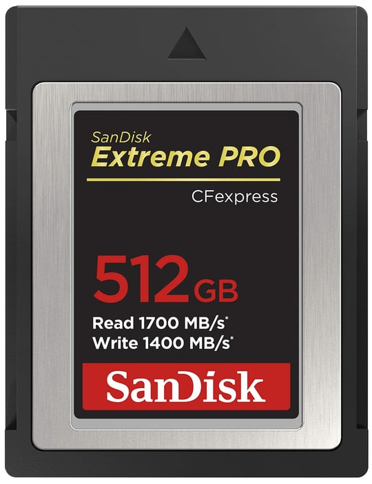 SanDisk Extreme PRO CFexpress Hafıza Kartı Tip B 512 GB (1700 MB/sye kadar okuma hızı, RAW 4K video, XQD uyumluluğu, RescuePro Deluxe kurtarma yazılımı)
