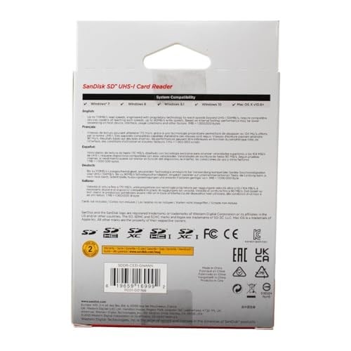 SanDisk Extreme PRO - Lecteur/enregistreur taşınabilir et compact de cartes SD UHS-I SDDR-C531-GNANN