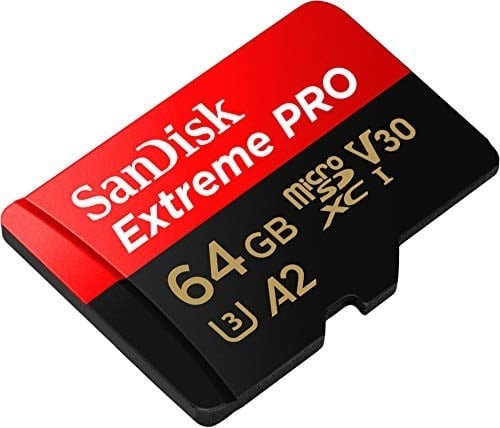 SanDisk Extreme Pro SDSQXCU-064G-GN6MA Class 10 UHS-I U3 A2 V30 64 GB Micro SD Kart