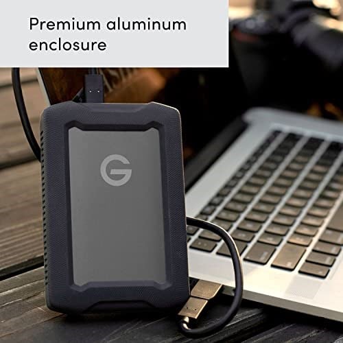 SanDisk Professional G-Drive Mobil Sabit Disk ZırhıATD Arazi Sabit Disk (5 TB, USB-C™ Hazır, 140 MB/sn, Mac ve Windows için, Suya ve Toza Dayanıklı) Gri/Siyah - Seçenekler: 4 TB, 5 TB