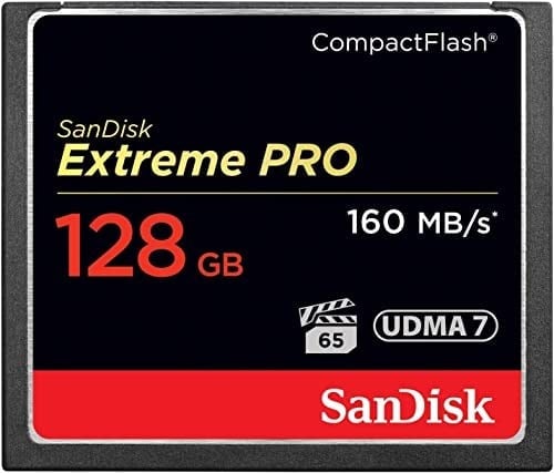 SanDisk SDCFXPS-128G-X46 Extreme Pro 128GB CompactFlash Hafıza Kartı UDMA 7 160MB/sne kadar
