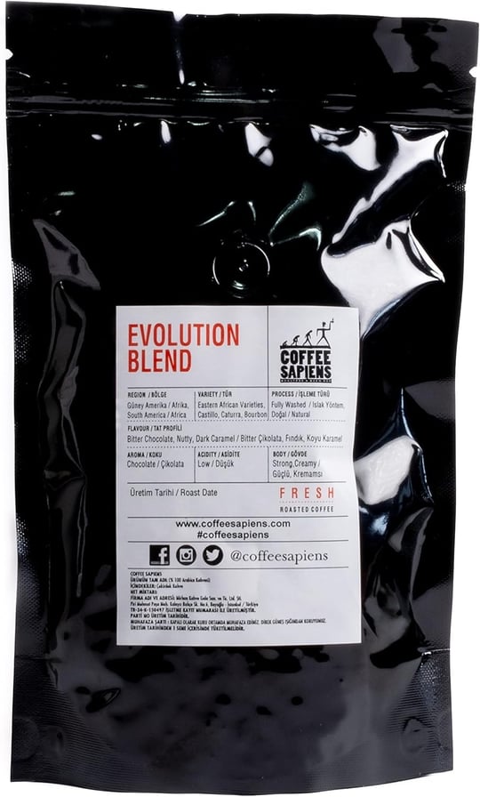 SAPIENS COFFEE Evolution Blend (Çekirdek Kahve)