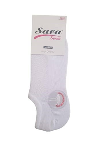 SARA DONNA Sara Donna 12 Çift Karışık Renk Dikişsiz Sneaker Görünmez Çorap Çok Renkli 36-40