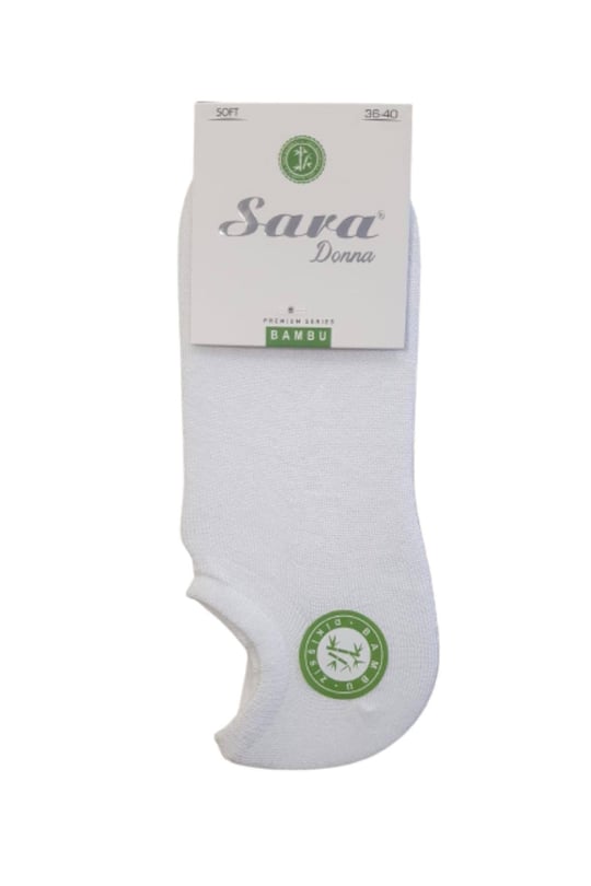 SARA DONNA Sara Donna 3 Çift Karışık Renk Dikişsiz Bambu Sneaker Görünmez Çorap Çok Renkli 36-40