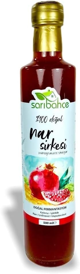 Sarıbahçe Nar Sirkesi 500 ml - Doğal Fermente