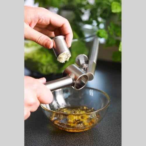Sarımsak Ezici Presi GARLIC PRESS Sarımsak Kesici,Sarımsak Ezici,Sağlam Paslanmaz Çelik Saplı,Pratik Kaliteli Malzeme
