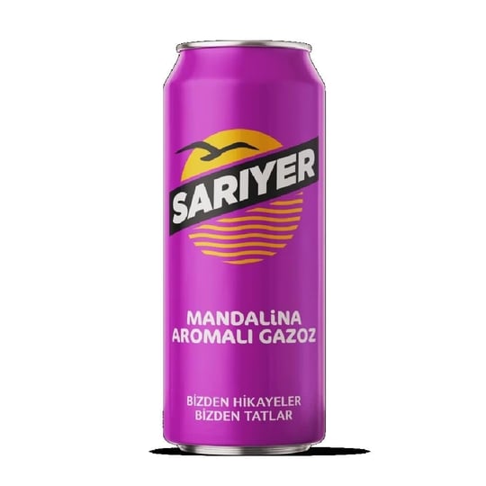 Sarıyer Mandalina Aromalı Gazoz Kutu 330 ml