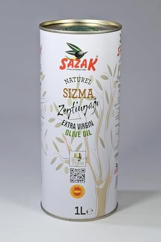 Sazak Naturel Sızma Zeytinyağı 1 Lt Teneke