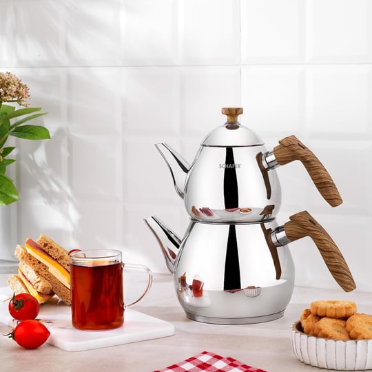 Schäfer Tea Chef Küçük Boy Çaydanlık Takımı 4 Parça-Kahve